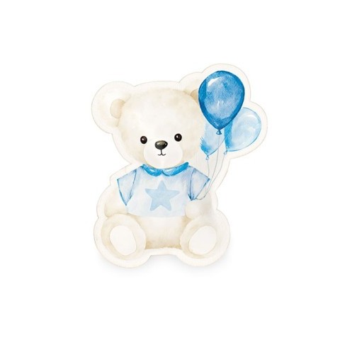 SACCHETTO ORSETTO AZZURRO H13.5